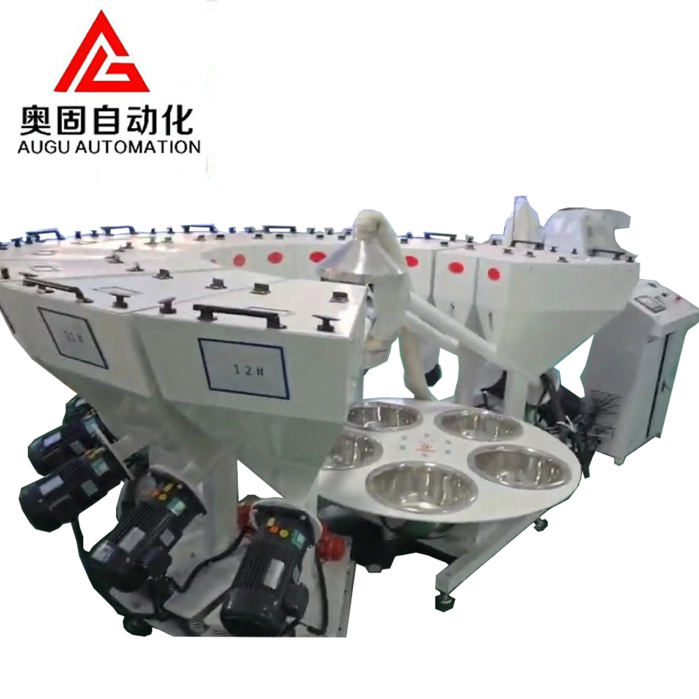 Sistema de pesaje para equipos mezcladores químicos de 10 estaciones de Augu: estable, preciso y personalizable